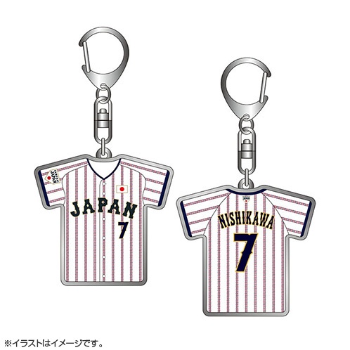 2025年11月侍ジャパン選手名入りユニホームキーホルダー（ホーム） 7