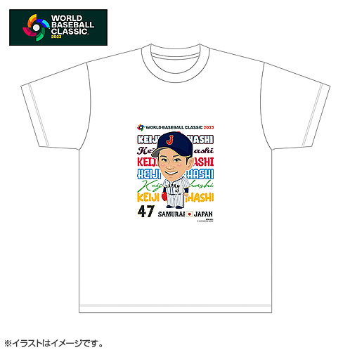 侍ジャパン イラストTシャツ 47高橋奎二 - 侍ジャパンオフィシャル 