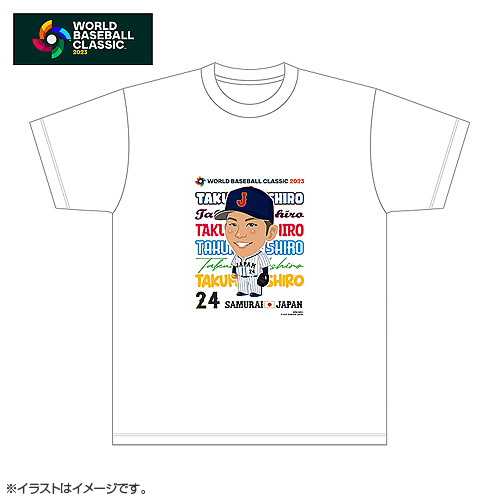 侍ジャパン イラストTシャツ 24大城卓三 - 侍ジャパンオフィシャル 