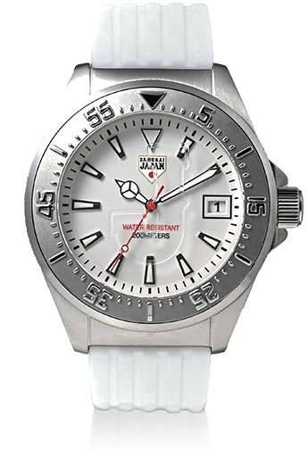 Men'sシルバー/ラバーバンド