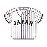 侍ジャパン　貼ってはがせるシール　ユニホーム型