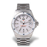 【受注販売】オリジナルネーム入り・侍ジャパンダイバーズウォッチ2024 ホワイトメタルバンドモデル