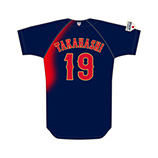 2025年11月侍ジャパン選手名入りレプリカユニホーム（ビジター）　19高橋宏斗