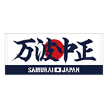 2025年3月侍ジャパン選手名入りプリントフェイスタオル　66万波中正