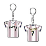 2025年3月侍ジャパン選手名入りユニホームキーホルダー（ホーム）　7長岡秀樹