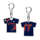 2025年3月侍ジャパン選手名入りユニホームキーホルダー（ビジター）　7長岡秀樹