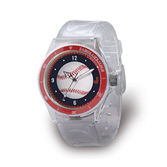 【受注生産】オリジナルネーム入り・侍ジャパンウォッチ　クリアクール　BALL　RED