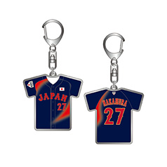 2025年11月侍ジャパン選手名入りスクエアキーホルダー 27中村 悠平