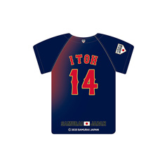 受注生産】2026年2月侍ジャパン選手名入りカーサイン（ビジター） - 侍