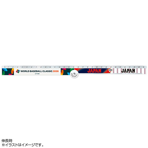 World Baseball Classic 2026×侍ジャパン 折りたたみ定規 - 侍ジャパン